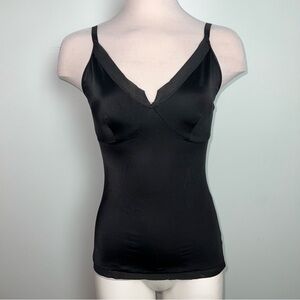 SPANX Black Shaping Camisole Built-In Bra Adjustable Straps – Size Large